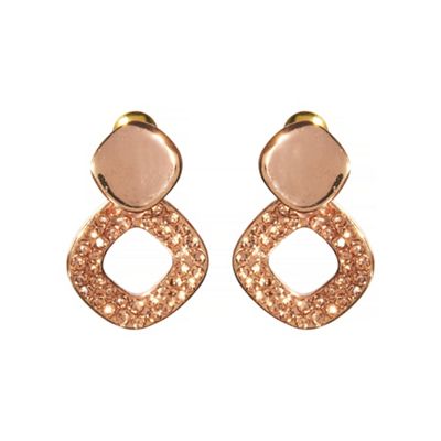 Rose gold florence earrings